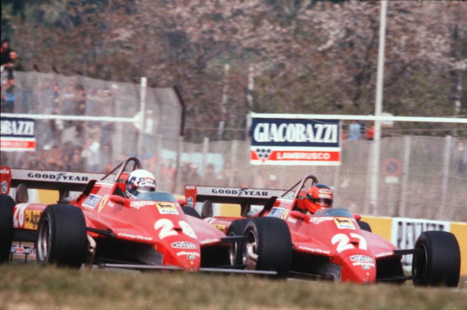 1982, Imola: la lotta fra Pironi e Villeneuve, con il francese che non rispetta lo 